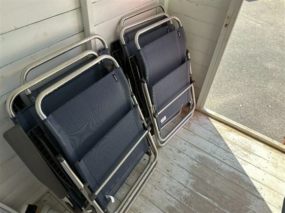Deck chairs x6