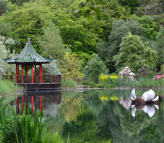 The Ting Pagoda & Magnolia Sculpture