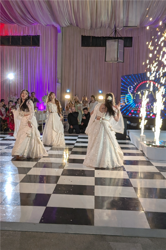 Dancing at a wedding