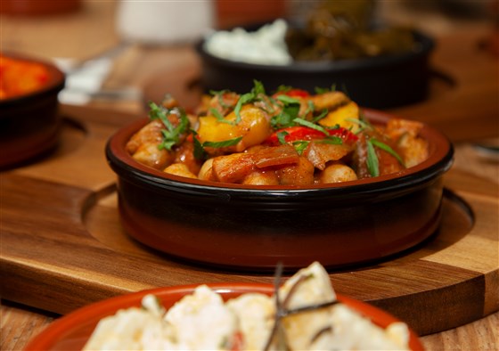 Garbanzos y Verduras forman la Carta del Restaurante