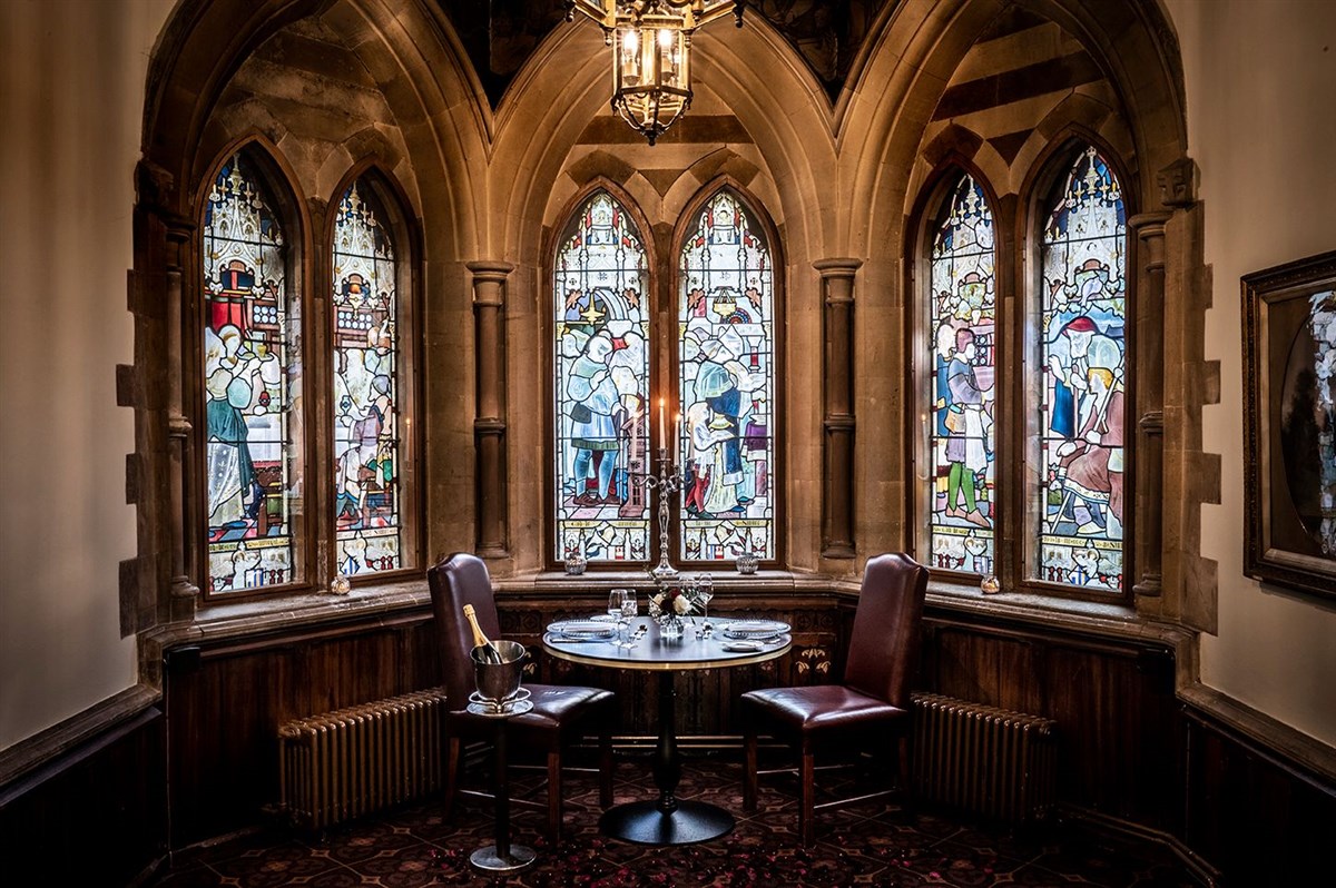 Private dining in the Chapel
