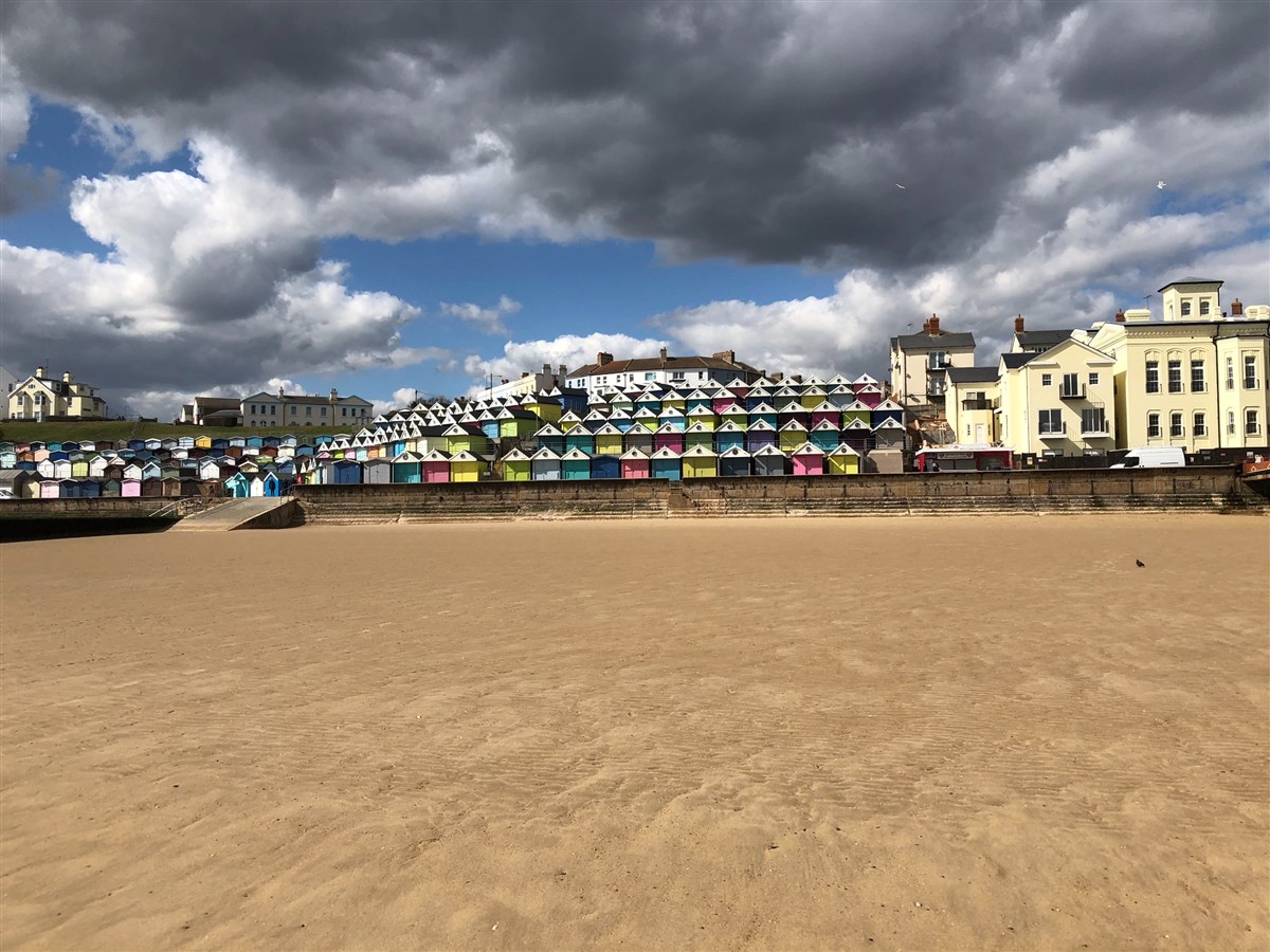 Looking back from beach 