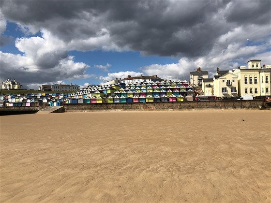 Looking back from beach 
