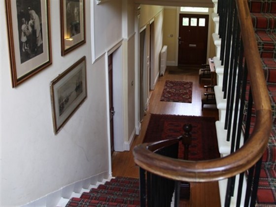 Looking down from garden access level