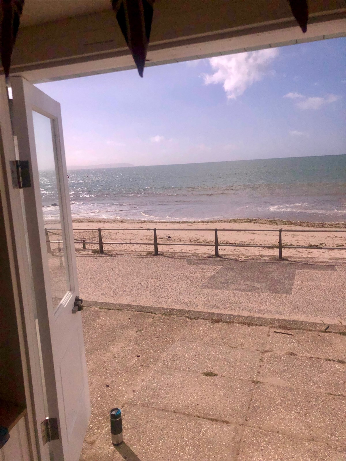 A stone’s throw from the beach but nicely away from any passers by