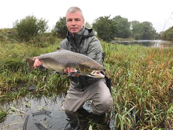 Holding a fish
