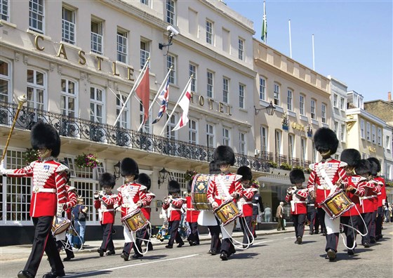 Castle Hotel changing of the guards