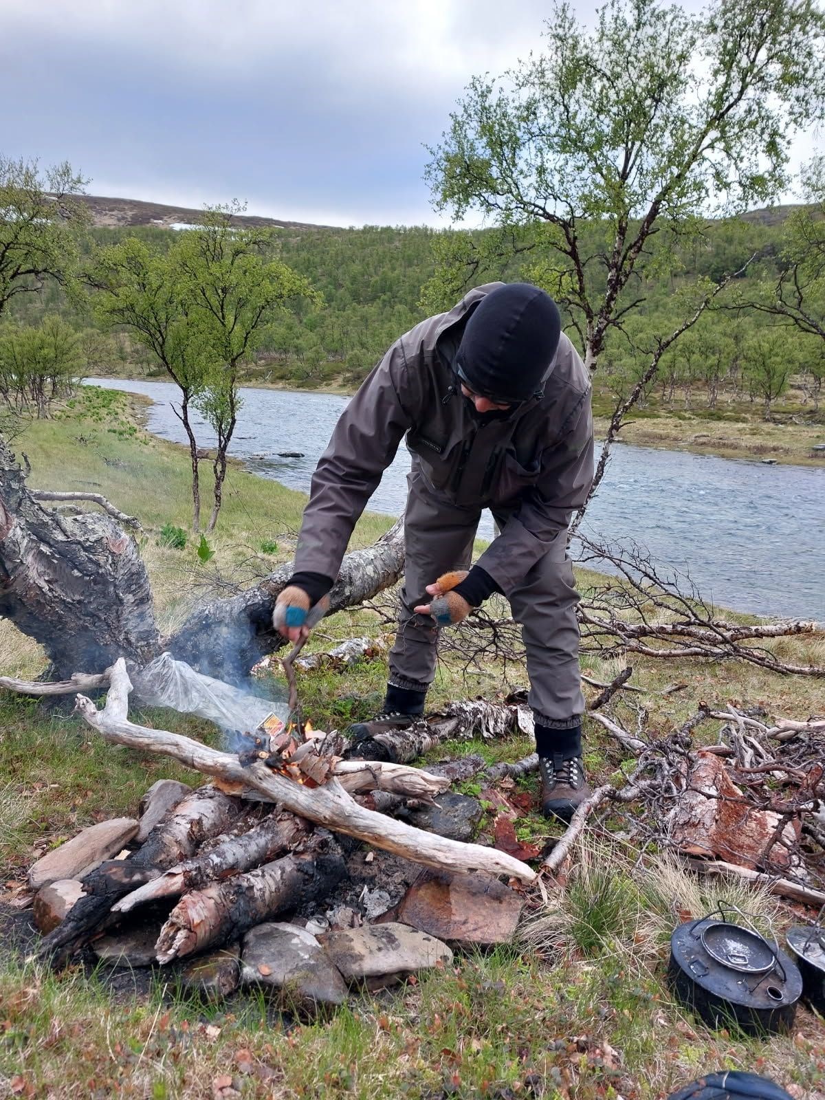 Dedicated bonfire area