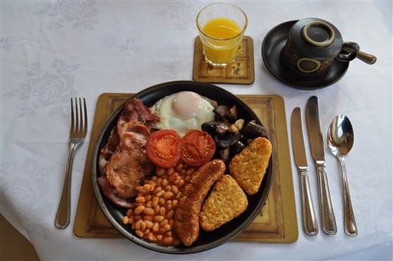 La colazione inglese completa