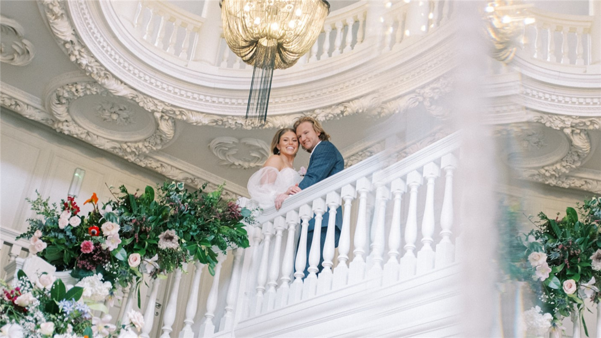 Couple on the staircase