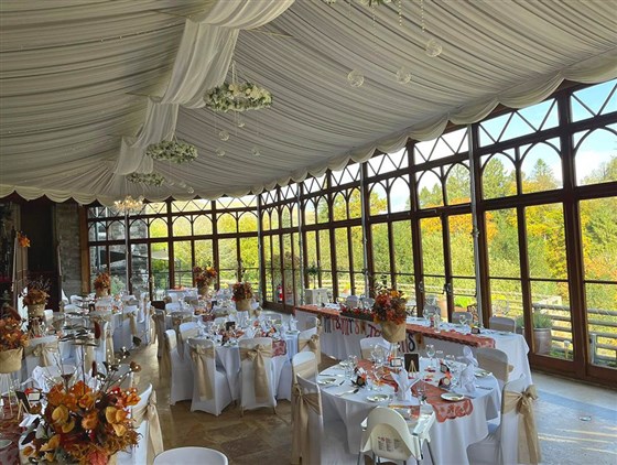 Conservatory Styled Wedding Breakfast