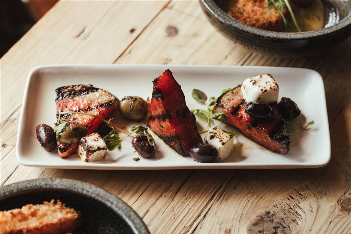 Charred watermelon starter