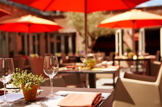 Reflections Courtyard for Lunch