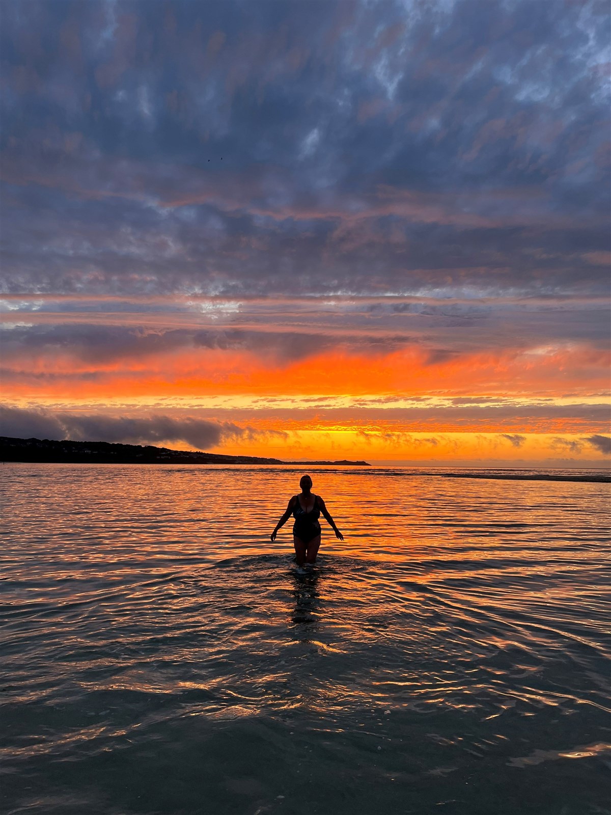 Sea Angel Sunset swimming