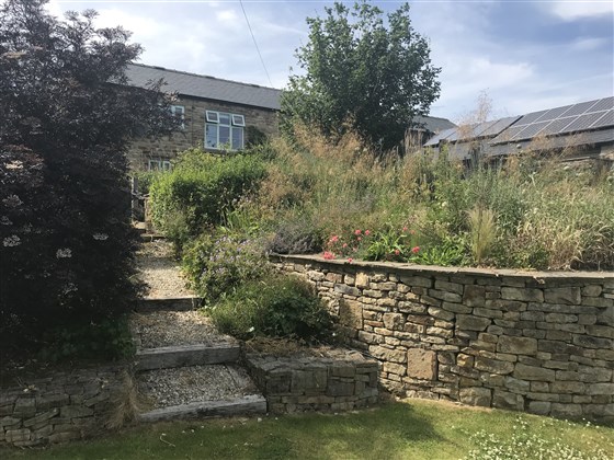 The barn conversion from the garden