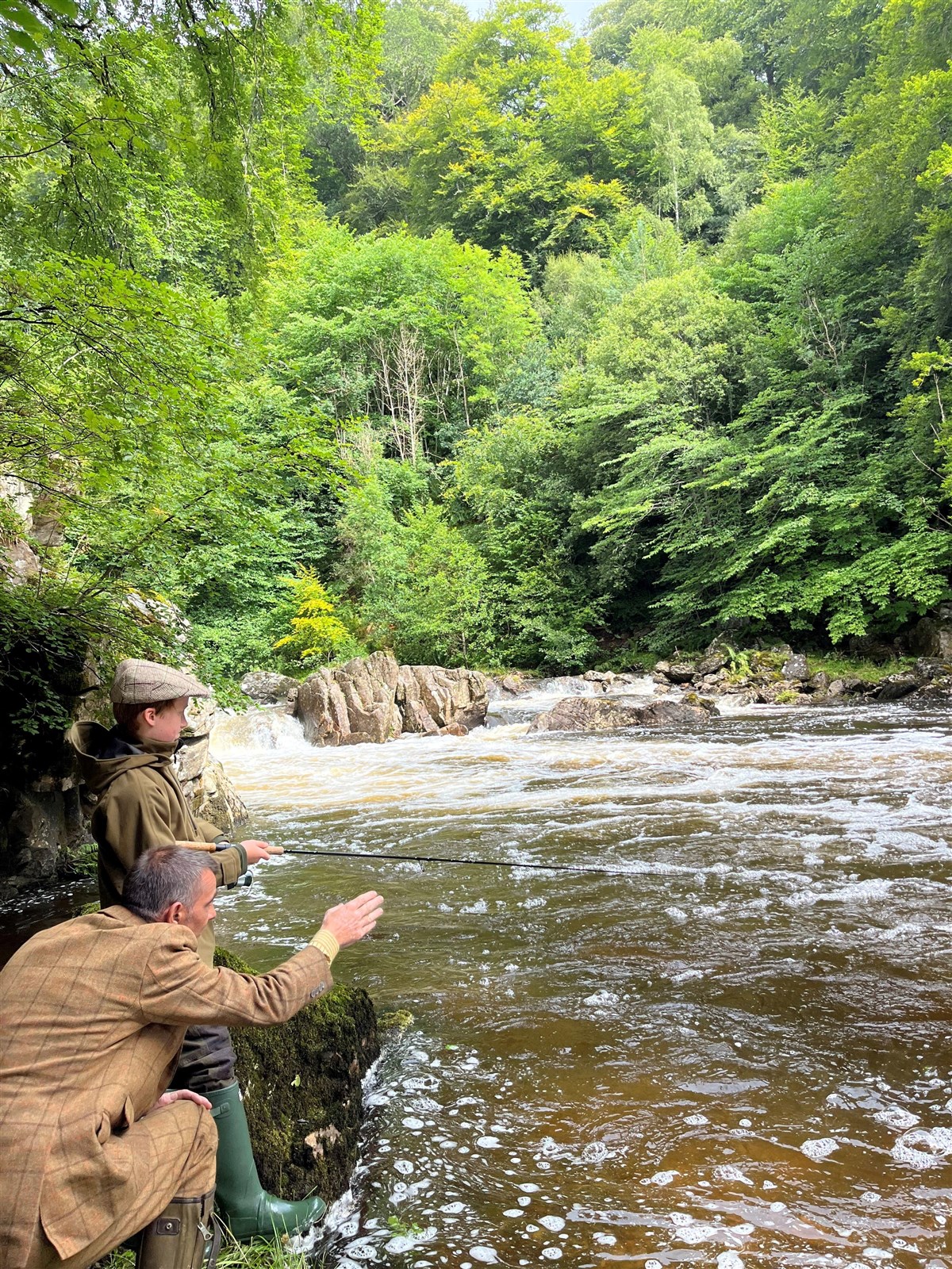 Below Falls, with Ghillie