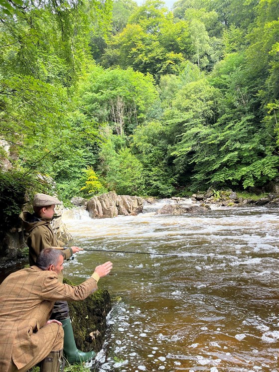 Below Falls, with Ghillie