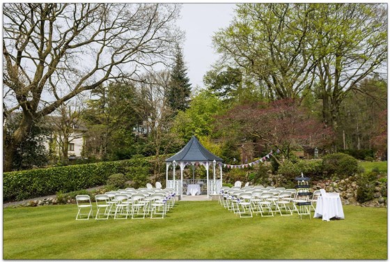Outdoor Wedding Ceremony | Broadoaks Country House Lake District Wedding Venue
