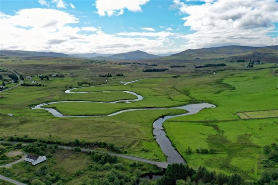 Ariel view of the "Flats".