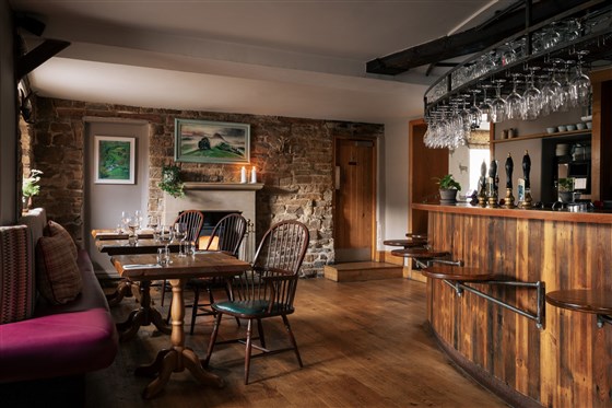 The Pilsley Inn, Bar and Restaurant Area