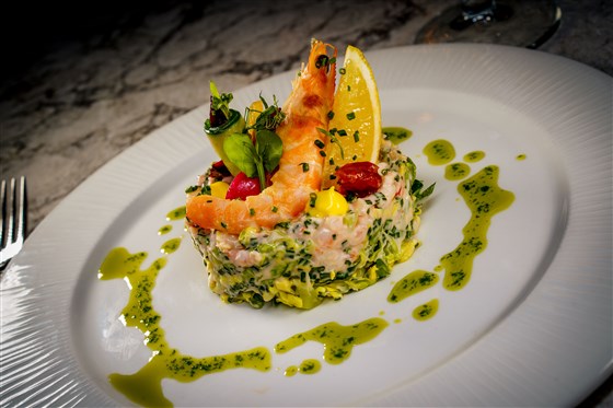 Crayfish and prawn cocktail