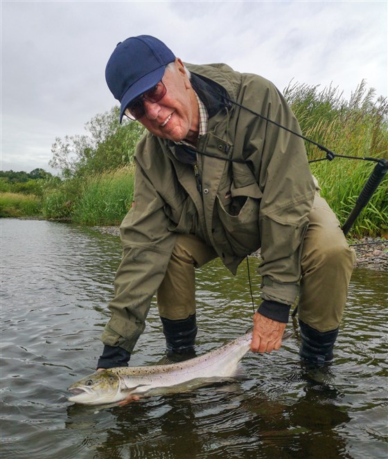 Geoffrey Crabtree with a 7lb fish