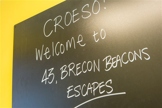 Welcome notice board will contain Wifi instructions and other helpful information