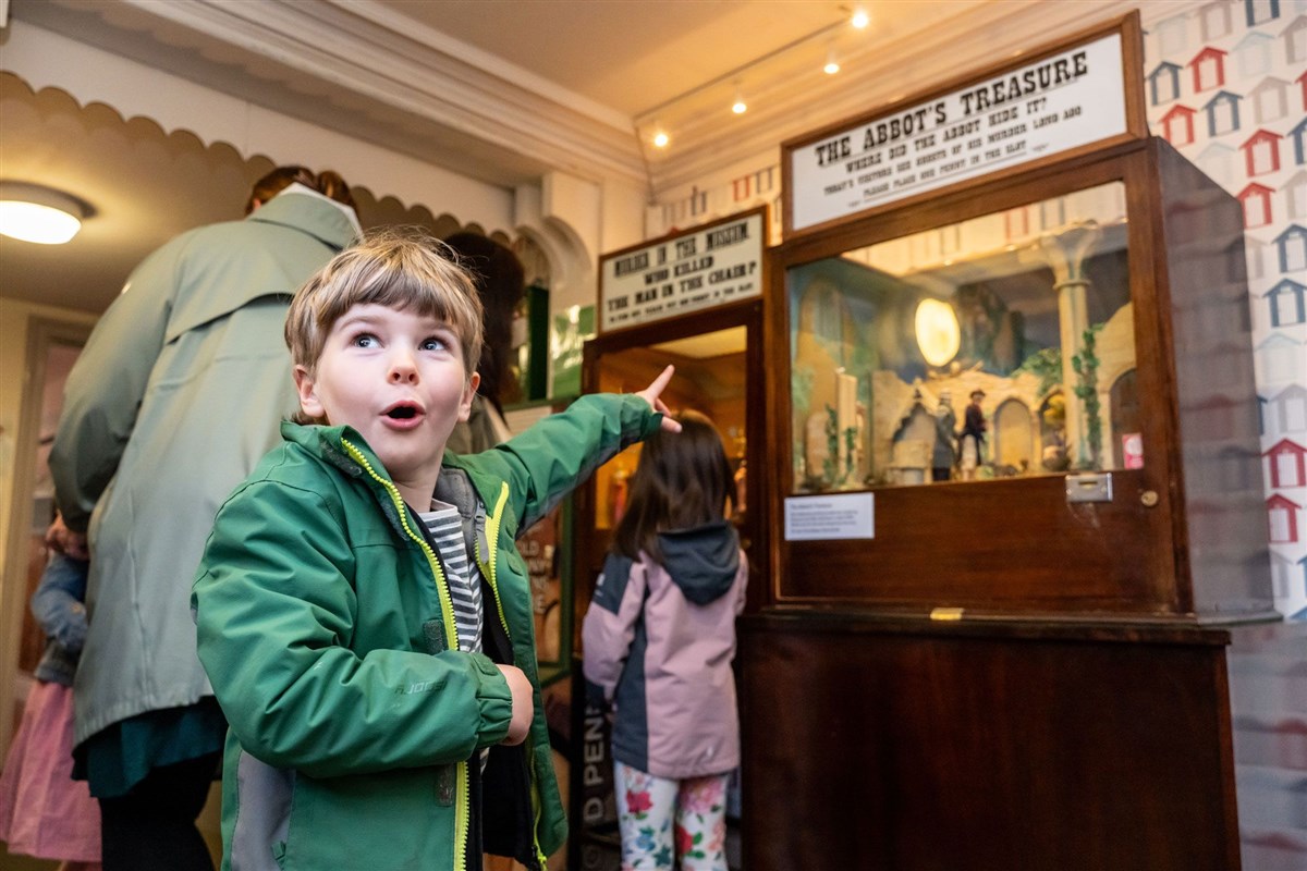 Penny slot machines at Abbey House Museum