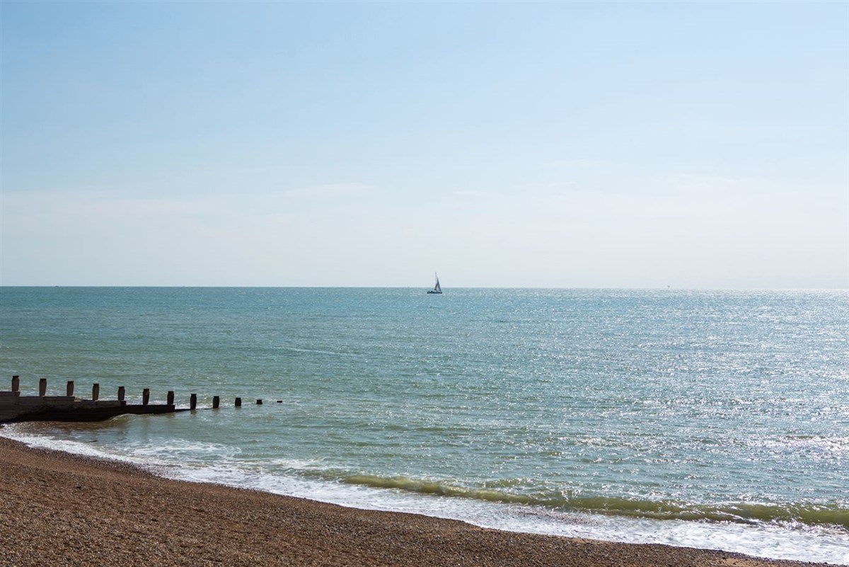 Beach by hotel