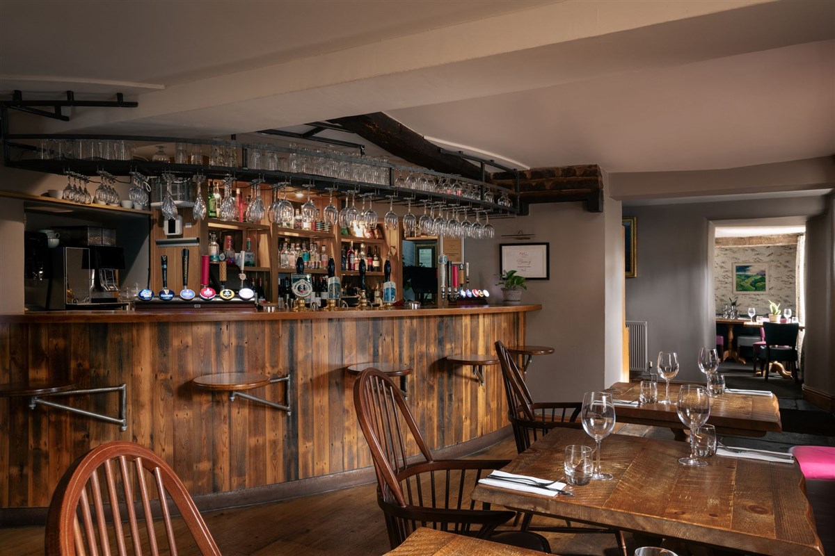 The Pilsley Inn, Bar and Restaurant Area