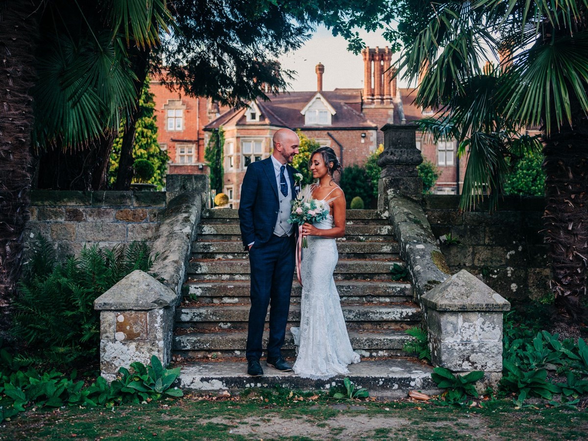 Bride & Groom in the Garden