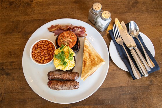 Kings Arms 酒店早餐