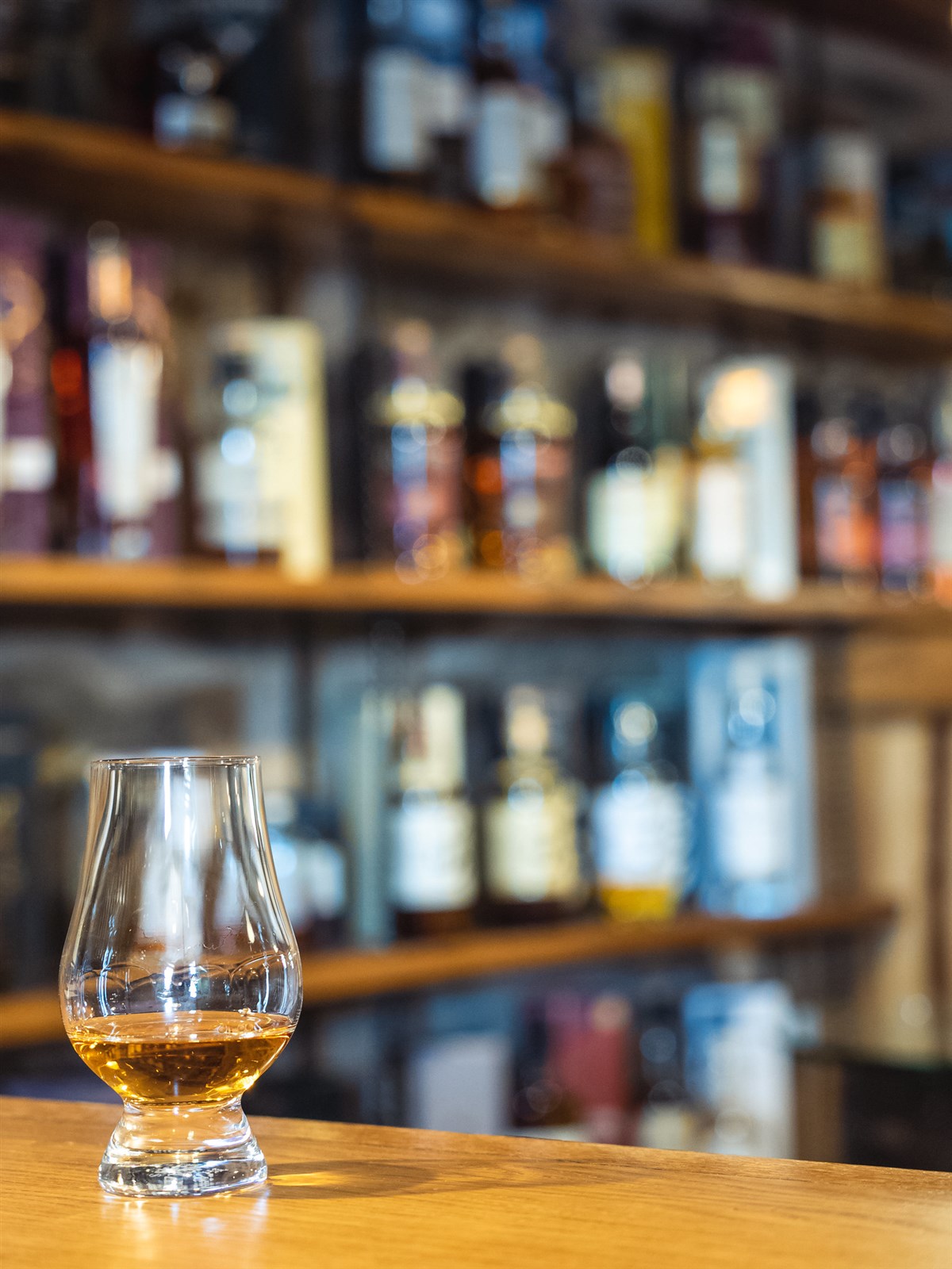 Great collection of whiskies in Whisky Barn, the bar