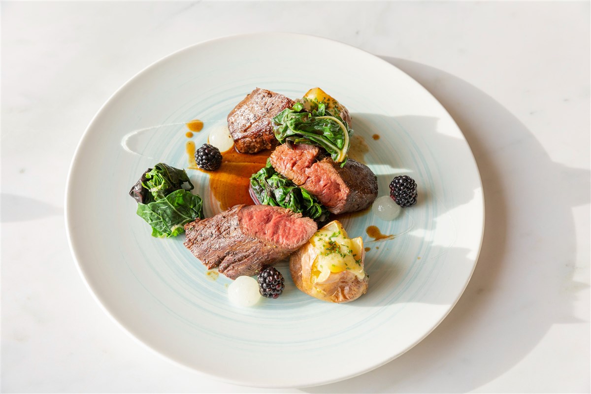 Lamb dish in The Restaurant 