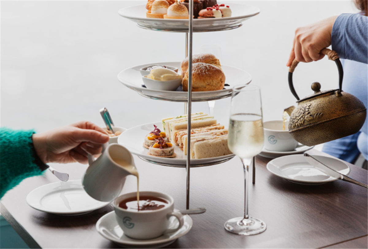 Afternoon tea with a view