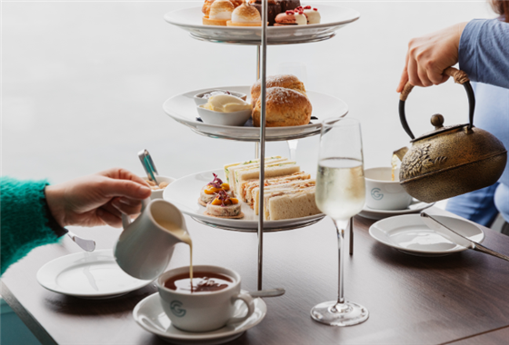 Afternoon tea with a view