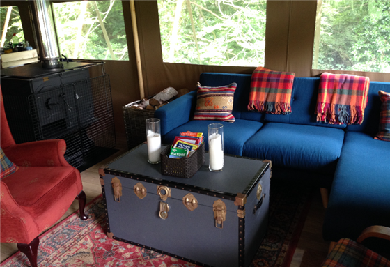 Luxury safari tents