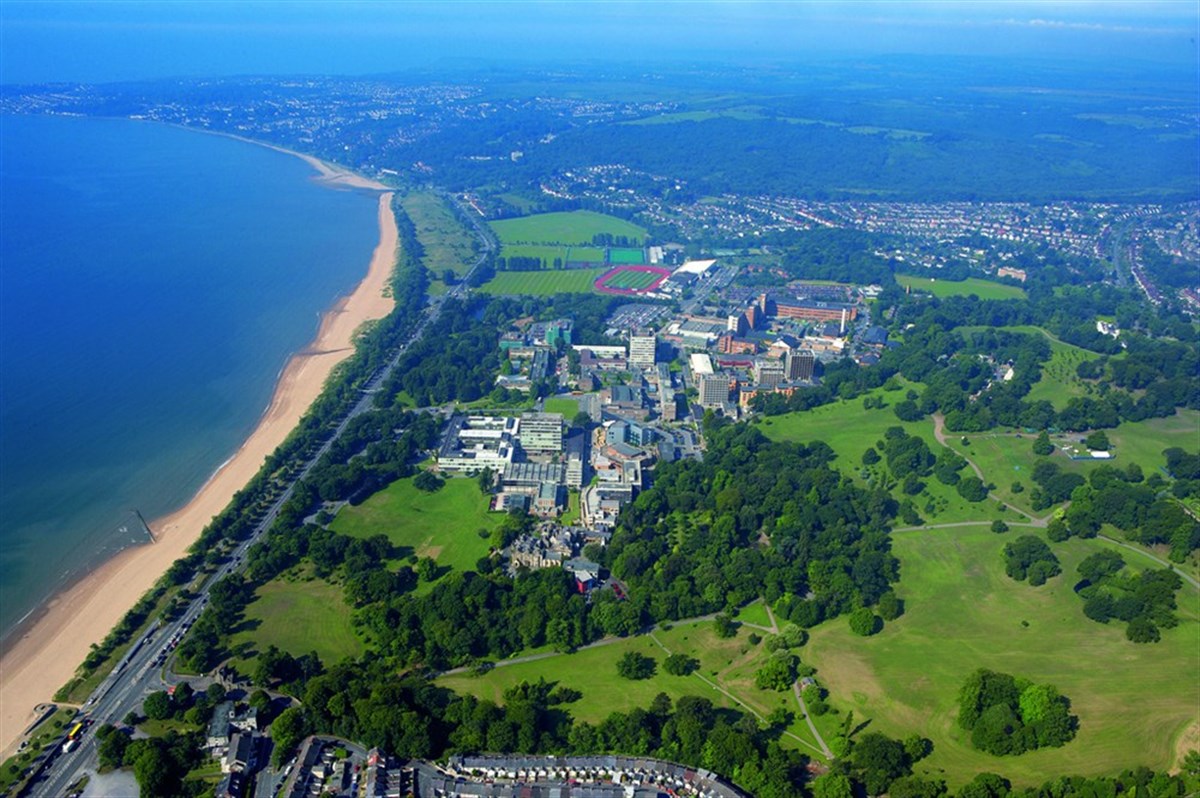 Ariel View Swansea University