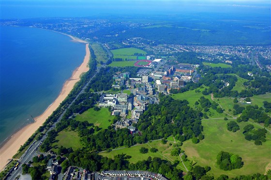 Ariel View Swansea University