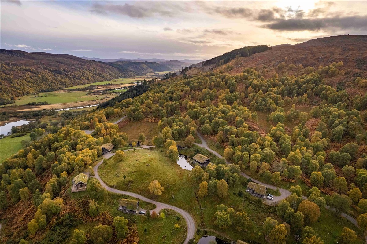 Aerial view of Eagle Brae site