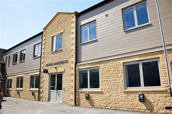 Frontage and entrance