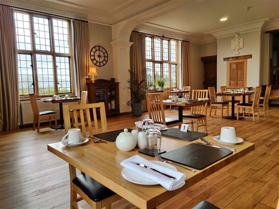 Breakfast Room at Bossington Hall Luxury bed and breakfast, Porlock, Somerset