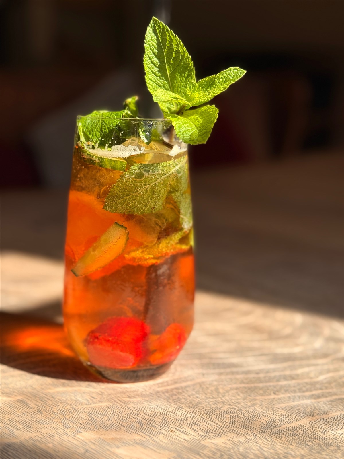 Pimms in summer