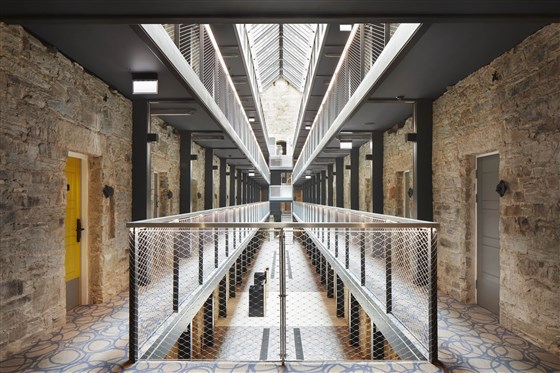 Glass roofed Atrium
