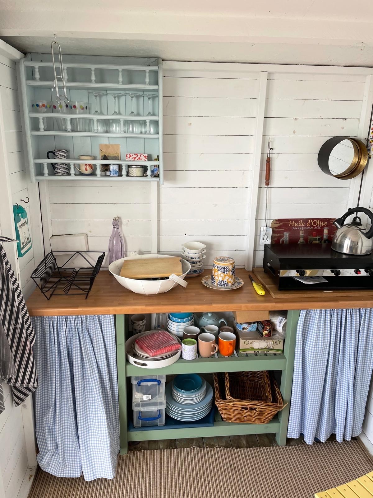 Small Kitchenette with Stove and Storage