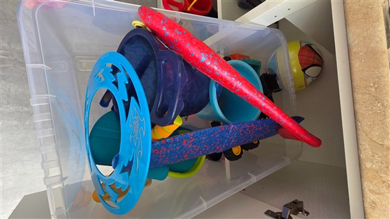 Buckets, spades and toys