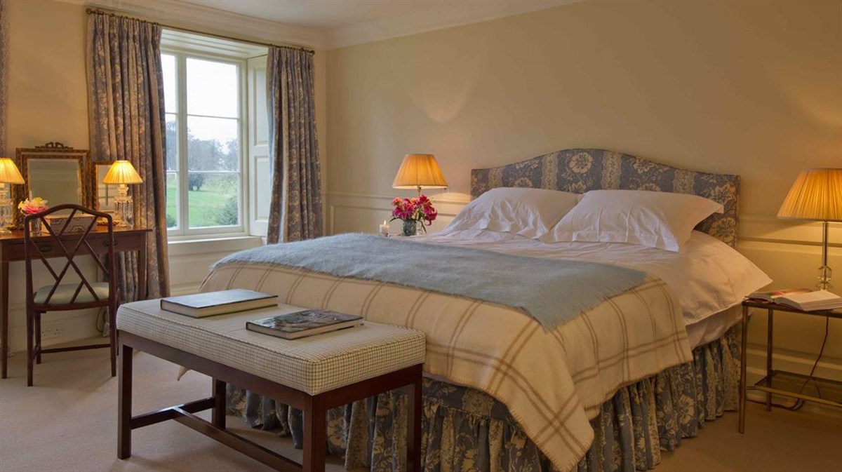 The Blue Bedroom in Boconnoc House