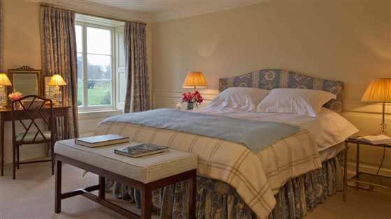 The Blue Bedroom in Boconnoc House