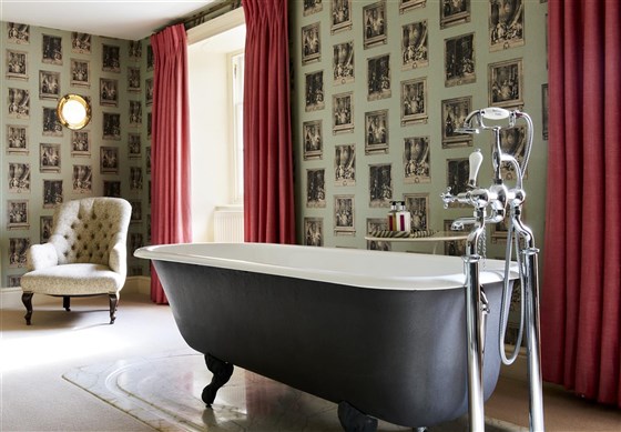 A bathroom in Boconnoc House