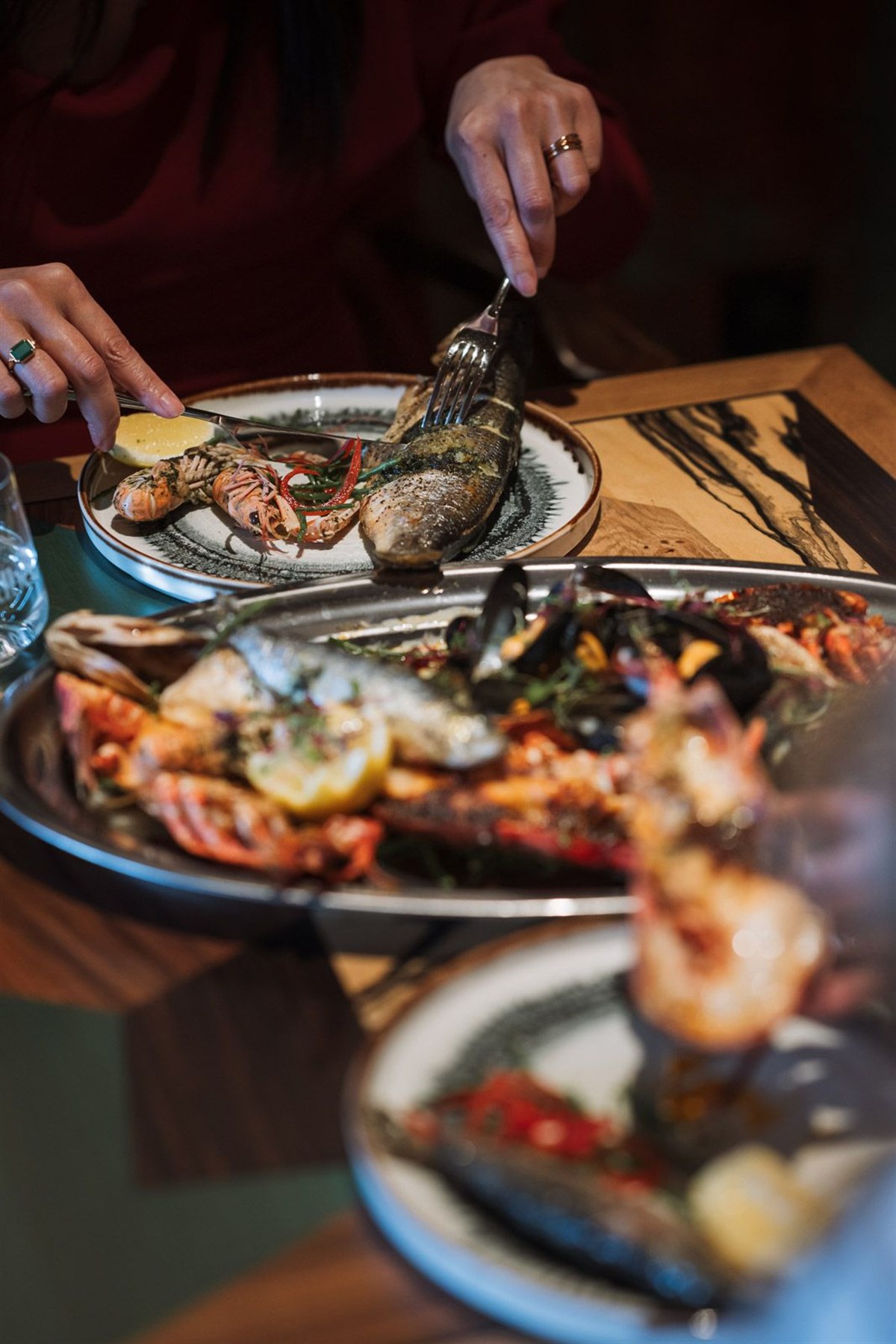 Fresh seafare in our restaurant